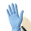 Blaue puderfreie sterile medizinische Handschuhe in Lebensmittelqualität
